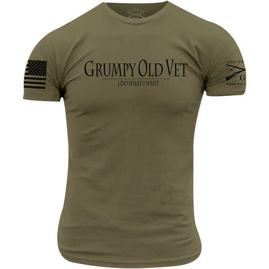 Grunt Style Grumpy Old Vet - I do what I want, Two Vets Clothing Co.