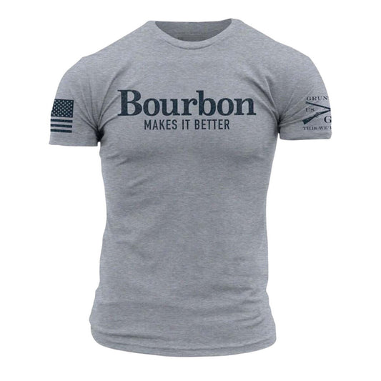 bourbon makes it better-Heather and navy