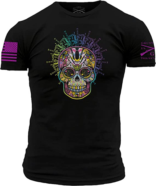 Grunt Style Sugar Skull of Weapons T-Shirt