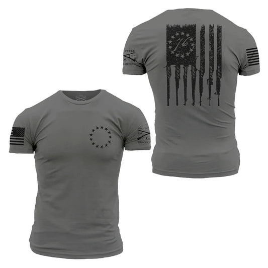 Grunt Style Betsy Rifle Flag - Heather Grey