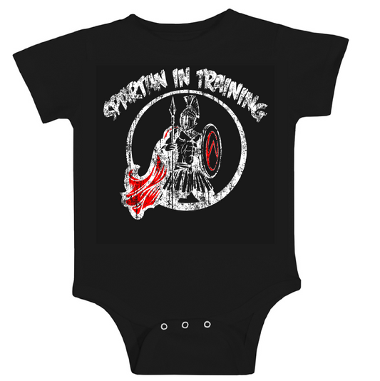 Spartan in Training Onesie  - Black