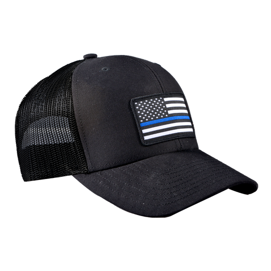 BRCC-Thin Blue Line Flag Patch Hat, Two Vets Clothing Co.