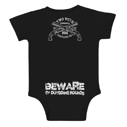 Warfighter in Training Onesie  - Black, Two Vets Clothing Co.