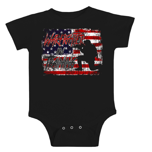 Warfighter in Training Onesie  - Black