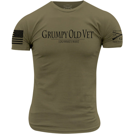 Grunt Style Grumpy Old Vet SS T-SHIRT - OD GREEN
