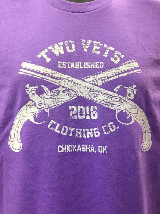 Two Vets Logo Men's T-Shirt - Lavendar